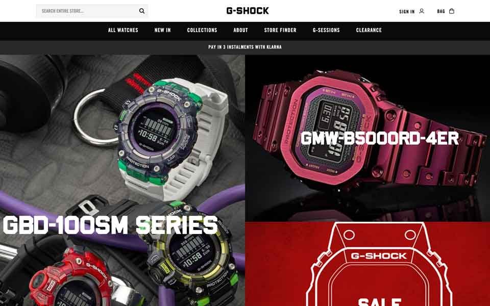 g shock website